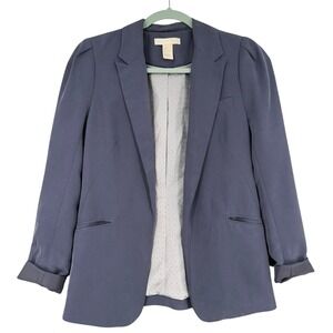 H&M Women's Blue Casual Blazer Jacket Size‎ 4 Career Office